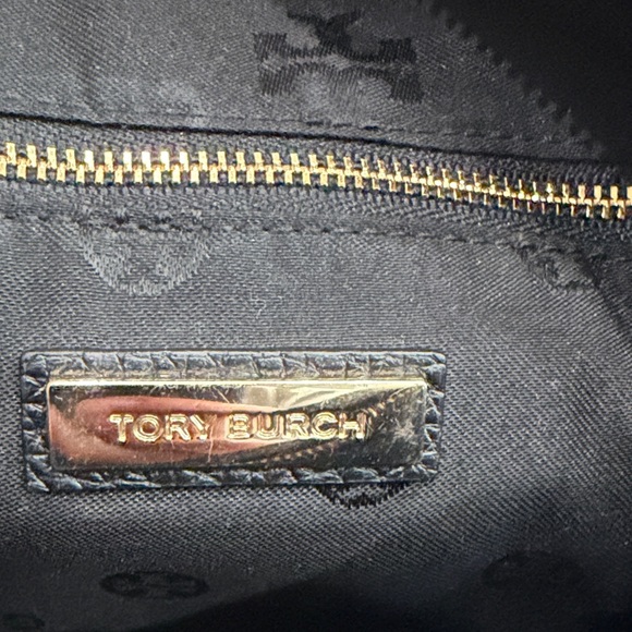 Tory Burch Black Pebbled Leather Crossbody with Tassel - Picture 7 of 17